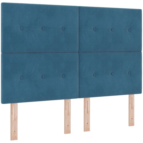  Boxspring krevet s madracem Plava 140 x 190 cm Bar&amp;scaron;un Slike