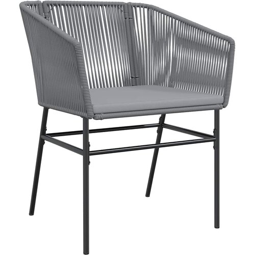  9-dijelni vrtni blagovaonski set s jastucima poliratan i staklo Siva 200 x 100 x 74 cm Slike