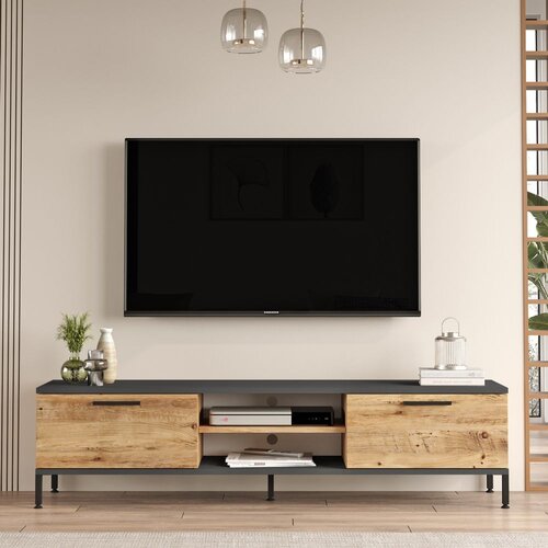 HANNAH HOME TV komoda bež-antracit Cene