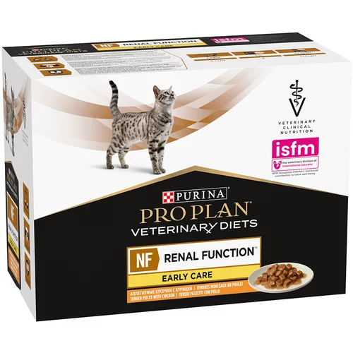 Purina Pro Plan Veterinary Diets Feline NF Early Care s piščancem - 10 x 85 g