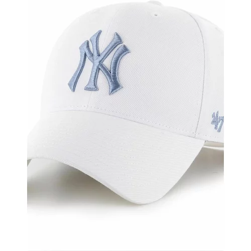 47 Brand Kapa sa šiltom MLB New York Yankees boja: bijela, s aplikacijom, B-MVPSP17WBP-WHN