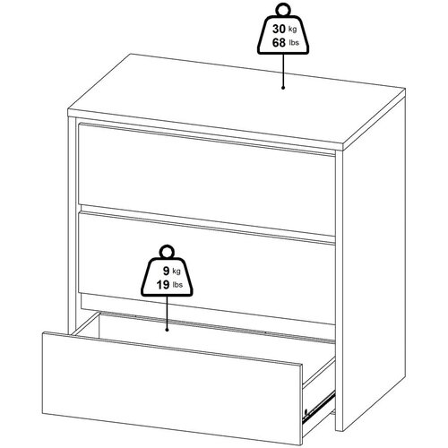 Tvilum Bijela komoda 80x84x48 cm Next &amp;ndash; Slike
