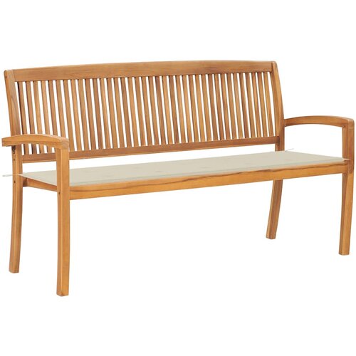 vidaXL vrtna klop z blazino 159 cm trdna tikovina Cene