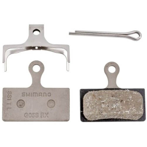  Pločica Kočiona Shimano G05S-Rx, Resin Pad W/O Fin, Pad Spring, W/Split Pin, 1 Pair, Ind.Pack Slike