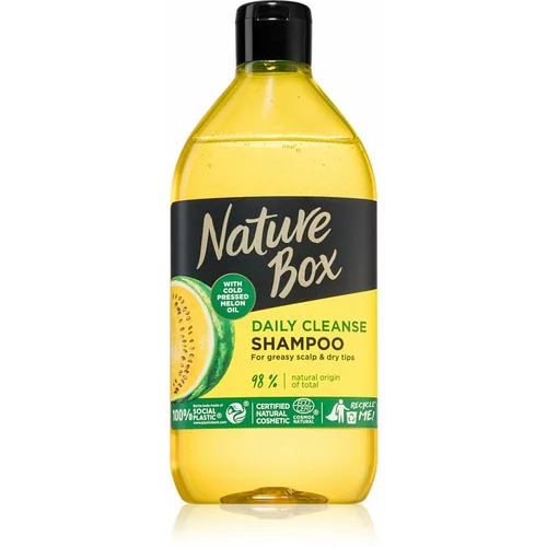 Nature Box Melon čistilni šampon za mastno lasišče 385 ml