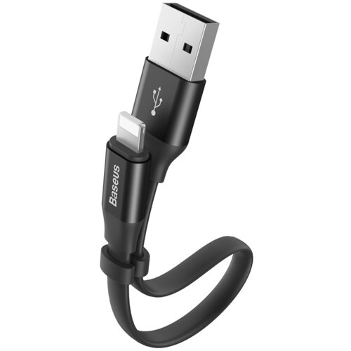 Baseus Plo&scaron;čati kabel Iphone Lightning USB kabel z držalom 2A 23CM črn, (21090406) Cene