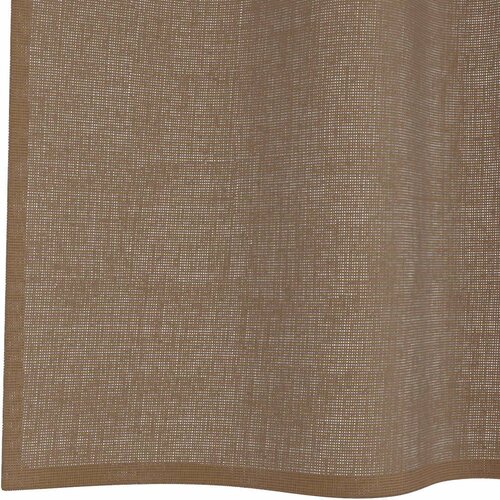 Voile zavjese s u&amp;scaron;icama 2 kom svijetlosmeđe Smeđa 140 x 175 cm Slike