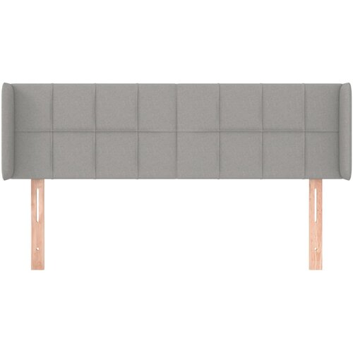  Uzglavlje s u&amp;scaron;ima svjetlosivo 147x16x78/88 cm od tkanine Slike