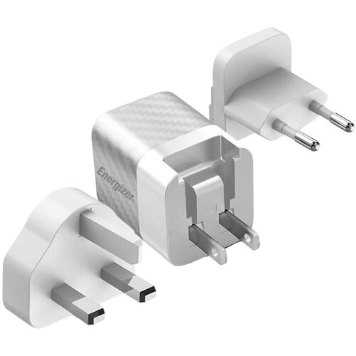 Energizer Omrežni polnilec GaN 4A USB-C 20W večvtični EU / ZK / ZDA, Srebrna, (5000007952) Cene