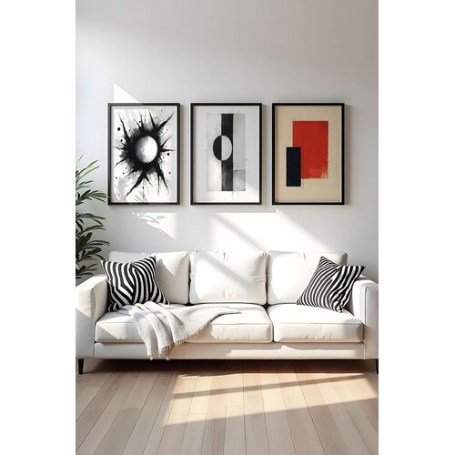 WALLXPERT Uramljena slika Huhu424, 50x70 cm , 3 dijela Cijene