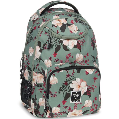 Ars Una Cvjetno-zeleni &scaron;kolski ruksak AU-6 34x45x26cm Cijene