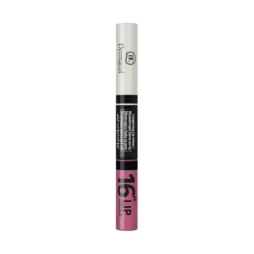Dermacol 16H lip colour dvofazna šminka in sijaj za ustnice 2v1 4,8 g odtenek 21 za ženske