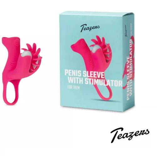 Teazers Vibrating Penis Sleeve With Stimulator