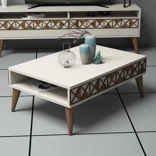  Line - Cream Cream Coffee Table Cene
