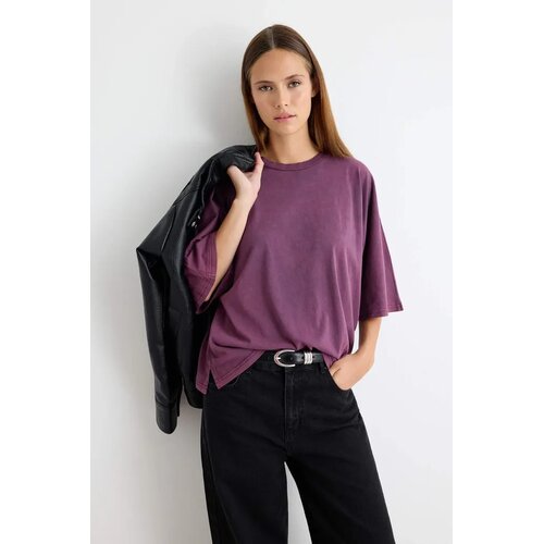 TRENDYOLMILLA Trendyol ženska majica Twoaw27Ts00017, ljubičasta Cene