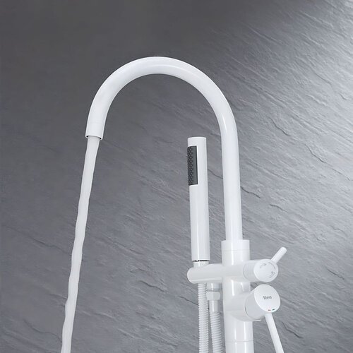 REA Bath Samostoječa me&amp;scaron;alna pipa Lungo White Slike