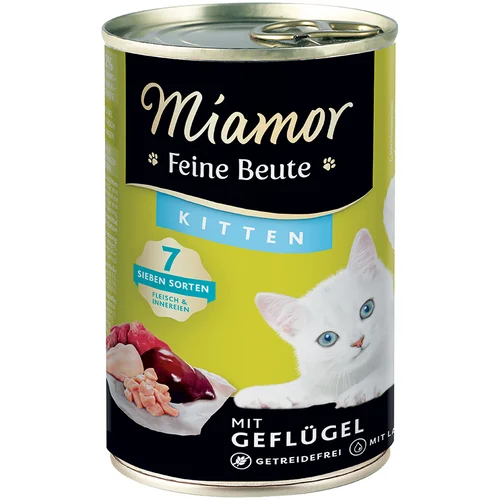 Miamor Varčno pakiranje Feine Beute Kitten 12 x 400 g - Perutnina