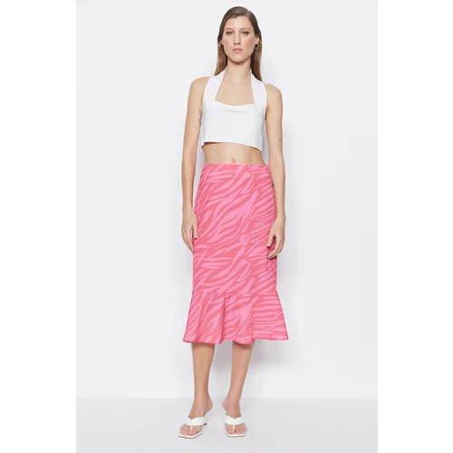 Trendyol Skirt - Pink - Midi