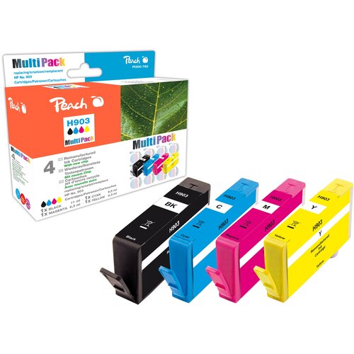 Peach Črnilo HP 903 ,bk-11ml , 3 x 5,2ml komplet 4/1 319999, (20382630) Slike