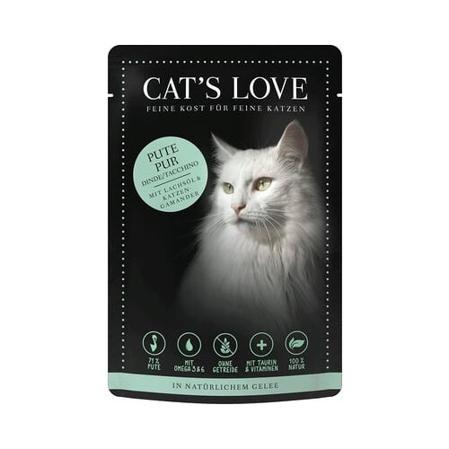 Cat&amp;#039;s Love Mokra hrana za mačke &amp;quot;Adult Turkey Pur&amp;quot; - 85 g Slike