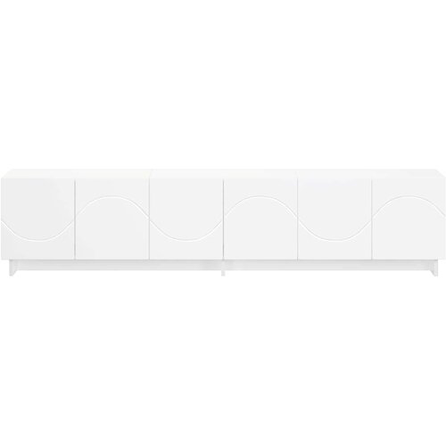  TV stalak 180 x 34,5 x 40 cm Bijela Konstruirano drvo Slike