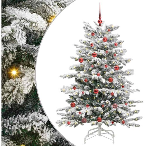 vidaXL Umetno Zložljivo Božično Drevo Bela 150 cm PE in PVC, (5000066684) Cene