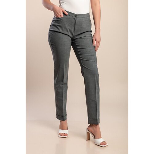 Fenzy Plus Size Hlače, Sive Cene