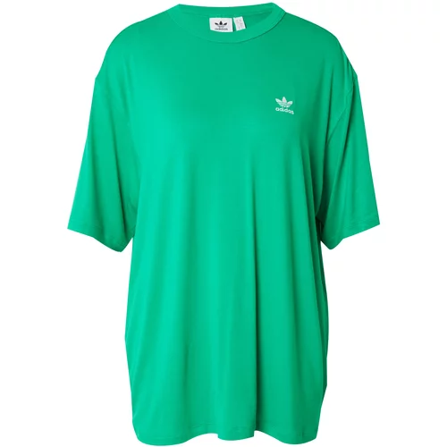 Adidas Široka majica 'Trefoil' zelena / bela