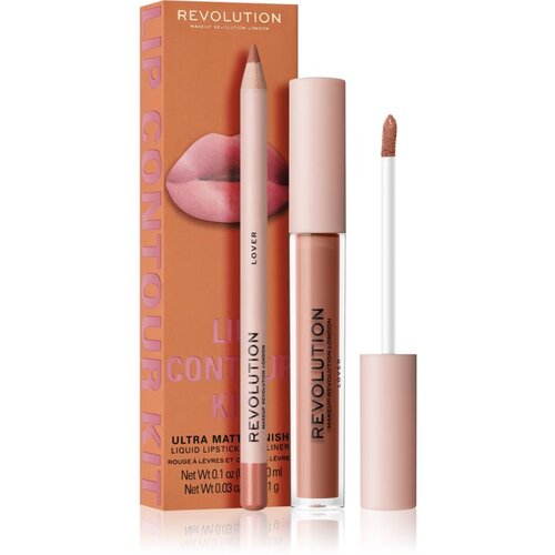 Makeup Revolution Lip Contour Kit set za ustnice odtenek Lover Slike