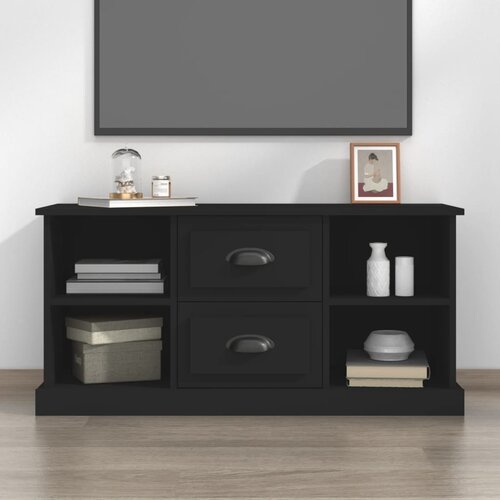 VidaXL TV ormarić crni 99 5 x 35 5 x 48 cm od konstruiranog drva Slike