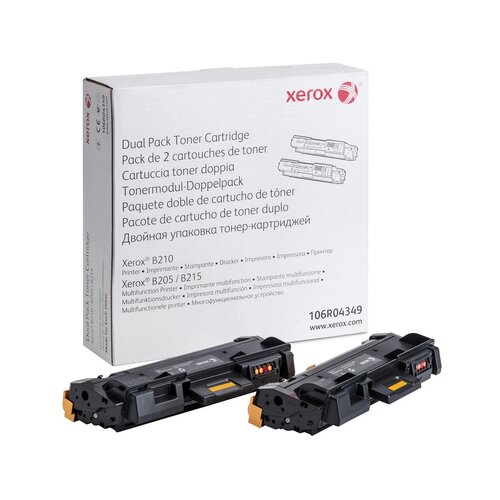 Xerox TONER ČRN ZA B210/B205/B215 ZA 2 X 3.000 STRANI 106R04349 Slike