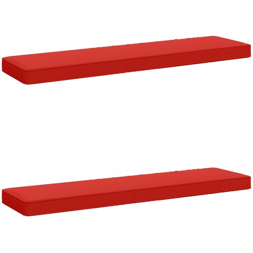  Jastučići za klupe - 2 dijela VUGHT 2 pcs 100% poliester Crvena Cene