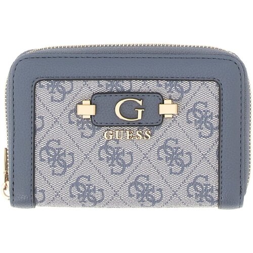Guess Denarnice Lindsey Slg Medium Zip Around Modra Cene
