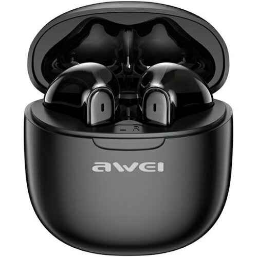 Awei BLUETOOTH 5.3 T68 ENC TWS SLU&amp;Scaron;ALKE ZA TELEFON ČRNE + POSTAJA, (21968917) Slike