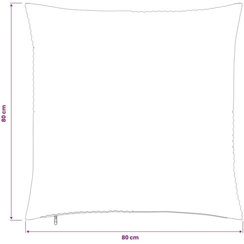  Presvlaka za jastuk 6 pcs ALMELO Žuta 80 x 80 cm Kord - Žuta 80 x 80 cm 6 Slike