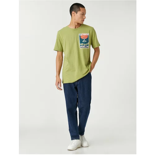 Koton T-Shirt - Khaki - Standard