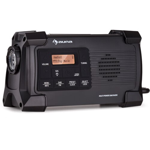 Auna Patagonia DAB+ outdoor radio DAB / DAB+ / FM USB punjenje SOS alarm vodootporan Slike