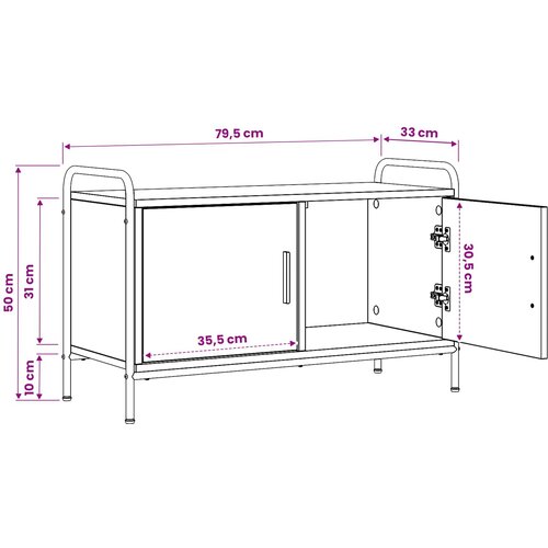 TV ormar 79,5 x 33 x 50 cm Staro drvo Konstruirano drvo Slike