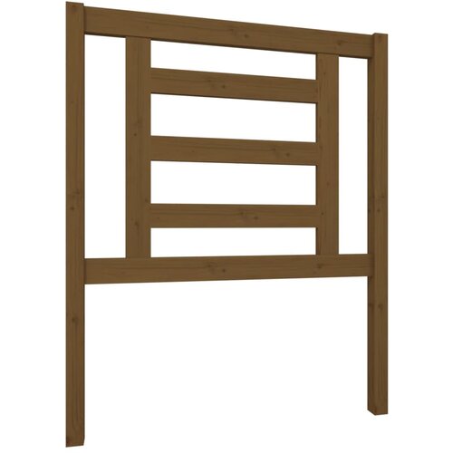 Maison Chic posteljno vzglavje - vzglavna omarica - nočna omarica medeno rjavo 81x4x100 cm trdna borovina, (21707428) Cene