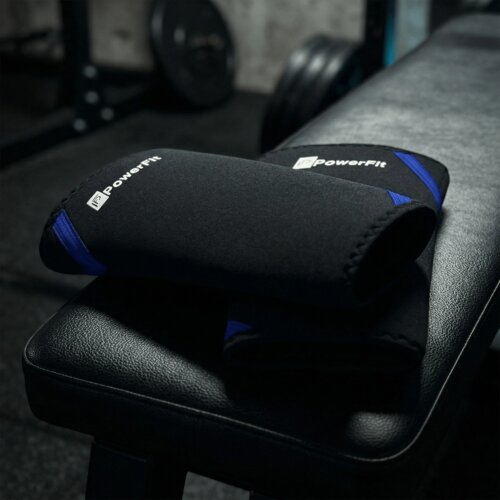 PowerFit &amp;trade; | Premium Steznici za Kolena - Powerlifting Slivovi 7mm Slike