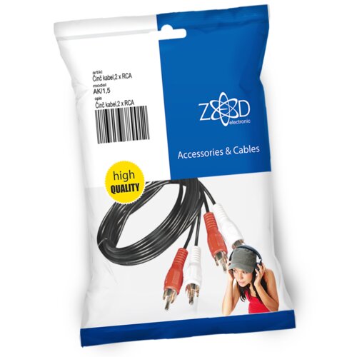 Zed Electronic Činč kabel 1.5 met., 2 x RCA - AK/1,5 Cijene