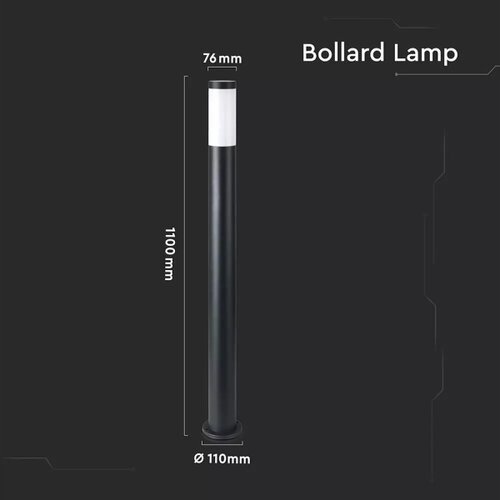  Spolja&amp;scaron;nja svetiljka 1xE27/60W/230V IP44 110cm crna Slike