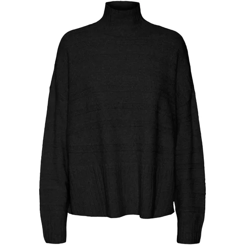 Vero_Moda Široki pulover 'DOFFY' crna
