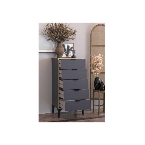Hanah home Komoda s ladicama Arden, 50 x 105 x 40 cm, Antracit Slike