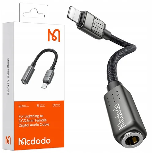 McDodo ADAPTER LIGHTNING MINI JACK 3,5 MM KABEL ZA IPHONE 13 14, (21747907)