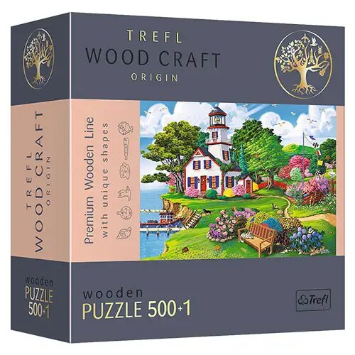 Trefl Wood Craft: Puzzle ljetna luka 500 + 1kom - Cijene