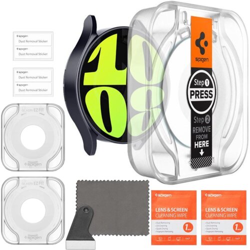 Spigen KALJENO STEKLO GLAS.TR EZ-FIT 2-PACK ZA GALAXY WATCH 6 44MM CLEAR, (21974502) Cene
