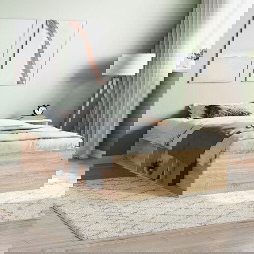VidaXL Okvir kreveta boja hrasta sonome 90 x 190 cm Slike