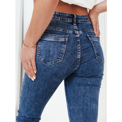 DStreet Spodnie damskie jeansowe MABRAN niebieskie Slike