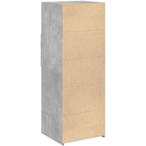  Visoka komoda boja betona 45 x 42,5 x 124 cm konstruirano drvo Slike